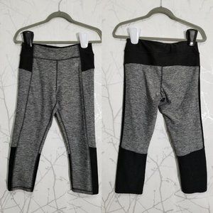 RBX Gray Spacedye Print High Rise Crop Leggings